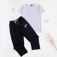 Gambar Setelan Kaos dan Celana panjang Anak Laki 6 8 10 12 justfashioncloth - StoneGreen, 12-13 tahun dari Just Fashion Cloth undefined 4 Tokopedia