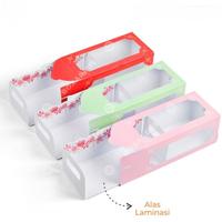 Gambar Dus Roll Cake 25x12 Flower / Kemasan Packaging Bolu Gulung RC251210 - SOFT PINK dari Favory Shop undefined 3 Tokopedia