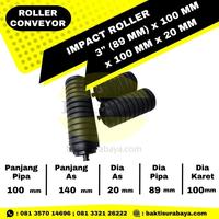 Gambar Impact Roller Conveyor 3" Inch (89) x 100 x 100 mm As20 Stone Crusher dari Bakti Surabaya undefined 1 Tokopedia
