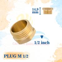 Gambar Plug Tutup Drat Dalam 1/2" Kuningan End Plug Dop Pipa Penutup Kran - PLUG TUTUP 1'' dari CAHAYA BARU SENTRAL undefined 5 Tokopedia