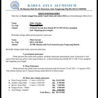 Gambar DP PEKERJAAN KUSEN ALUMINIUM ALEXINDO 4" WARNA PUTIH dari Karya Jaya Aluminium undefined 3 Tokopedia
