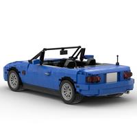 Gambar LM001 MOC Modern Brand MX 5 Car Building Blocks Set For Mazdal Blue R dari Toys Class undefined 3 Tokopedia