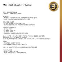 Gambar MSI PRO B550M-P GEN3 | Motherboard AMD B550 Ryzen AM4 DDR4 Micro ATX dari Nano Komputer undefined 4 Tokopedia