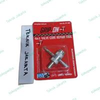 Gambar Pembuka Pentil Sepeda Motor Mobil GRIP ON Valve Core Repair Tool 4in1 dari TEKNIK JAKARTA undefined 1 Tokopedia