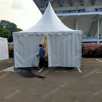 Gambar Tenda sarnafil 5x5 full dinding 4 sisi - Putih, Atap 5x5 550grm dari worksop Tenda&terpal undefined 1 Tokopedia