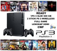 Gambar PlayStation 3 Slim CFW 500GB - Console PS3 500GB, 2 Stick Wireless, Full Game, HDMI, Garansi 1 Bulan Controller Joystick Gamepad Gamepad Joystick Controller - Hitam dari Happy shop.office undefined 1 Tokopedia