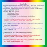Gambar nota laundry Full Color nama londry kamu sendiri custom Zain Grafika - Nota Desain A dari Zain Grafika undefined 5 Tokopedia