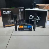 Gambar Microphone Wireless PEETO Core 2, Karaoke,,Pidato,Mc, Free Baterai Cas dari Store Elektronik Com undefined 3 Tokopedia