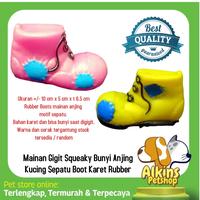 Gambar Rubber Boots Anjing Mainan Gigitan Anjing Motif Sepatu Karet Dog Toys dari ALKINS PET SHOP undefined 1 Tokopedia