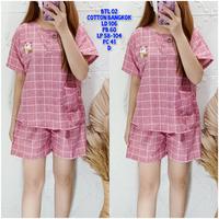 Gambar Setelan baju tidur wanita lengan pendek dewasa piyama kancing Import - A dari Bestdressed.id undefined 1 Tokopedia