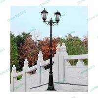 Gambar Lampu taman outdoor klasik cabang 2 tipe 4020 A7/2 dari Shine lighting undefined 2 Tokopedia