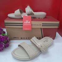 Gambar CARVIL SANDALCASUAL WANITA KINARA-01 03L - kinara-03 cream, 38 dari carvil store jatiasih bekasi undefined 3 Tokopedia
