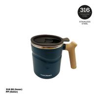 Gambar Orinoco Mug Estetik Gagang Motif Kayu 500ml Tahan Panas & Dingin XW200 - Biru dari Maxhomeliving_NEW undefined 2 Tokopedia