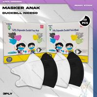 Gambar Masker Anak Duckbil NICESO 3Ply isi 50Pcs Warna Hitam Black Duckbill - DBANK NICSO HTM dari SUHU undefined 2 Tokopedia