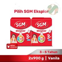 Gambar Paket 2 - SGM EKSPLOR 3+ Iron C Susu Pertumbuhan - Vanilla - 2 x 900 g dari Online Susu undefined 1 Tokopedia