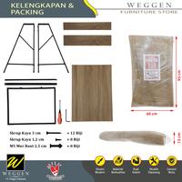 Gambar meja kerja kantor belajar modern minimalis - Putih, Banjarmasin dari WEGGEN FURNITURE STORE undefined 5 Tokopedia