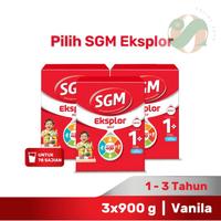 Gambar Paket 3 - SGM EKSPLOR 1+ Iron C Susu Pertumbuhan - Vanilla - 3 x 900 g dari Online Susu undefined 1 Tokopedia