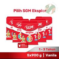 Gambar Paket 5 - SGM EKSPLOR 1+ Iron C Susu Pertumbuhan - Vanilla - 5 x 900 g dari Online Susu undefined 1 Tokopedia