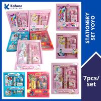 Gambar Stationery set YOYO-8015 / Kotak pensil 7IN1 / Paket alat tulis set - UNICORN dari kahuna stationery undefined 1 Tokopedia