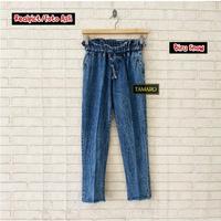 Gambar dn-- Monica Pants Jeans Anak Pinggang Rempel Usia 6-12 Tahun Tamaro - Size M, Biru Snow dari aldi_warehouse@ undefined 4 Tokopedia