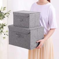 Gambar Storage Box Organizer Bag Kain Kotak Tempat Susun Baju Pakaian Lemari dari Arkanzae Store undefined 1 Tokopedia