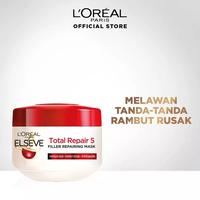 Gambar Loreal Elseve Hair Mask Fall Resist 3x / Loreal Elseve Hair Mask Total Repair 5 Filler Repairing Mask - Total Repair dari La mart 2 undefined 3 Tokopedia