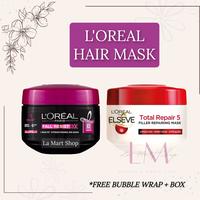 Gambar Loreal Elseve Hair Mask Fall Resist 3x / Loreal Elseve Hair Mask Total Repair 5 Filler Repairing Mask - Total Repair dari La mart 2 undefined 2 Tokopedia