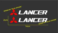 Gambar sticker stiker talang air mobil mitsubishi lancer evo old/new 2 buah - putih merah dari alva sticker mobil undefined 2 Tokopedia
