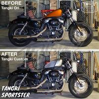 Gambar Tangki Tengki Bensin Press Legacy Motor Harley Sportster Mafia Bobber - Injeksi dari TWISTIC CUSTOM undefined 3 Tokopedia