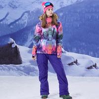 Gambar Diskon GSOU SNOW Ski Jacket Womens Snowboard Jacket Flee Hooded Winter dari Sport Goodly Store undefined 3 Tokopedia
