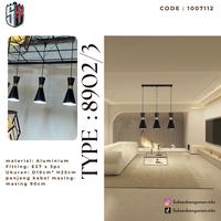 Gambar ( 1007112) Lampu Hias Gantung 3 ARMS CONE 8902/3 dari SB MART MAKASSAR undefined 2 Tokopedia