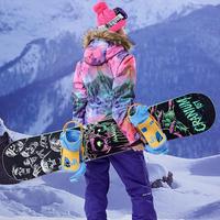 Gambar Diskon GSOU SNOW Ski Jacket Womens Snowboard Jacket Flee Hooded Winter dari Sport Goodly Store undefined 4 Tokopedia