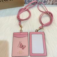 Gambar Coach Butterfly Blossom Pink ID Lanyard 100% Original Coach dari brandedshopjkt undefined 4 Tokopedia