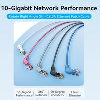 Gambar Kabel LAN Cat6a UTP Rotate Gigabit Ethernet patch cable RJ45 - VENTION - IBO-Black, 1 Meter dari XLink Semarang undefined 1 Tokopedia
