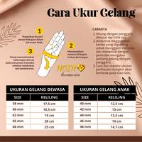 Gambar Gelang Keroncong Wanita Set Isi 3 Lapis Emas Aksesoris Perhiasan - 60 MM dari Noin Accessories Offcial Store undefined 5 Tokopedia