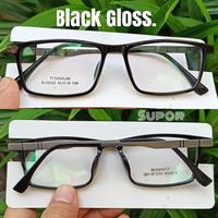 Gambar Kacamata Korea FF27 ORIGINAL Black Full Frame Kaca mata Minus Pria dari supor undefined 3 Tokopedia