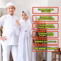 Gambar Gamis Anak perempuan Putih Muslim EMRAN - M dari Archee Shop undefined 4 Tokopedia