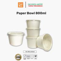 Gambar Paper Rice Bowl 800ml Set Tutup Sendok Foodgrade PE Ivory Mangkok Tempat Wadah Makanan Kertas Seblak Takoyaki Bakso Kuah dari sumapack.id undefined 1 Tokopedia