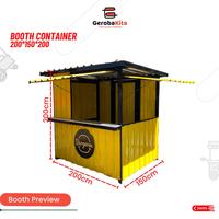 Gambar Booth Container 200x150x200 dari GerobaKita undefined 1 Tokopedia