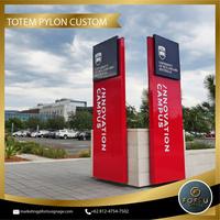 Gambar Totem Pylon / Sign Led / Custom Papan Sign 1 Sisi dan 2 Sisi dari Fortu Signage undefined 3 Tokopedia