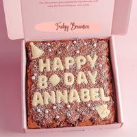 Gambar Hadiah Ulang Tahun Brownies Panggang / Fudgy Brownies - Biru - Mint dari Hampers and Souvenir undefined 1 Tokopedia