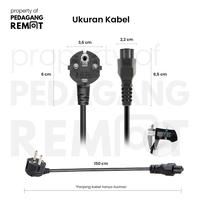 Gambar PR Kabel Power Adaptor Universal / Charger Laptop C5 3 Lubang 1,5m dari Pedagang Remote_NEW undefined 4 Tokopedia