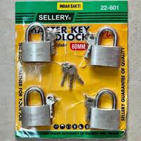 Gambar Gembok Master Key Set 4 Pcs 60 MM SELLERY dari Indah Sakti undefined 1 Tokopedia