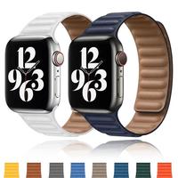 Gambar Strap Apple Watch Leather Link Magnetic Premium 38/40/41mm 42/44/45mm - Midnight Blue, 42/44/45mm dari Vodafonestore undefined 1 Tokopedia