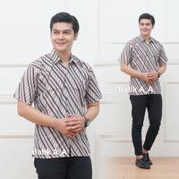 Gambar Kemeja Batik Pria Lengan Pendek Modern Terbaru M L XL XXL 3L 4L 5L - BINTANG JAYA, 7L dari Batik A A Pekalongan undefined 5 Tokopedia