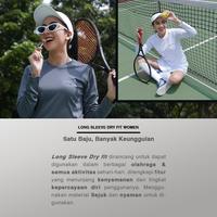 Gambar Tiento Baju Kaos Olahraga Running Lari Dry Fit Wanita Lengan Panjang - AIRYBLUE, 3XL dari TIENTO INDONESIA undefined 2 Tokopedia