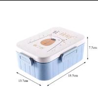 Gambar Lunch Box 2 Sekat 1000 Ml FoodGrade Kualitas Tebal - Be Brave Biru dari GrosirProvidensifitshop undefined 3 Tokopedia