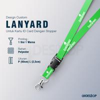 Gambar Sablon Lanyard Kartu Nama Dengan Stopper Lebar 2,5 cm dari Codeshop Indonesia undefined 3 Tokopedia