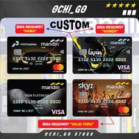 Gambar Stiker Kartu Atm Garskin Skin Card Custom Bank Mandiri Hologram - Platinum Livin, Chip+Custom dari Ochi-Go undefined 1 Tokopedia