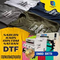 Gambar KAOS CUSTOM SABLON DTF DIGITAL PLASTISOL SATUAN GROSIR dari Central Bandung Apparel undefined 1 Tokopedia